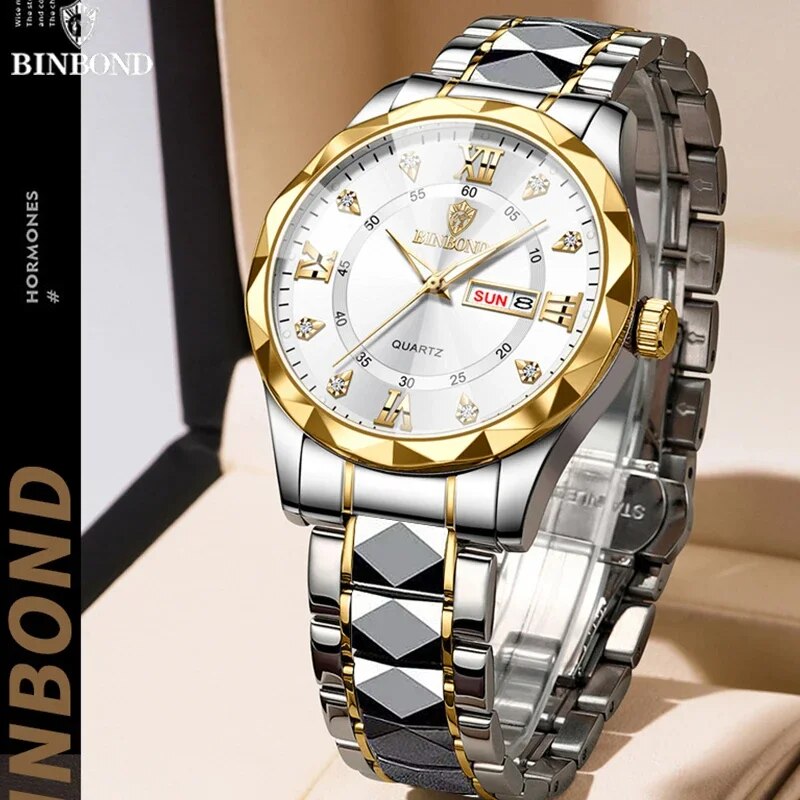 BINBOND B2521 Fashion Luxury Business Men Watches
